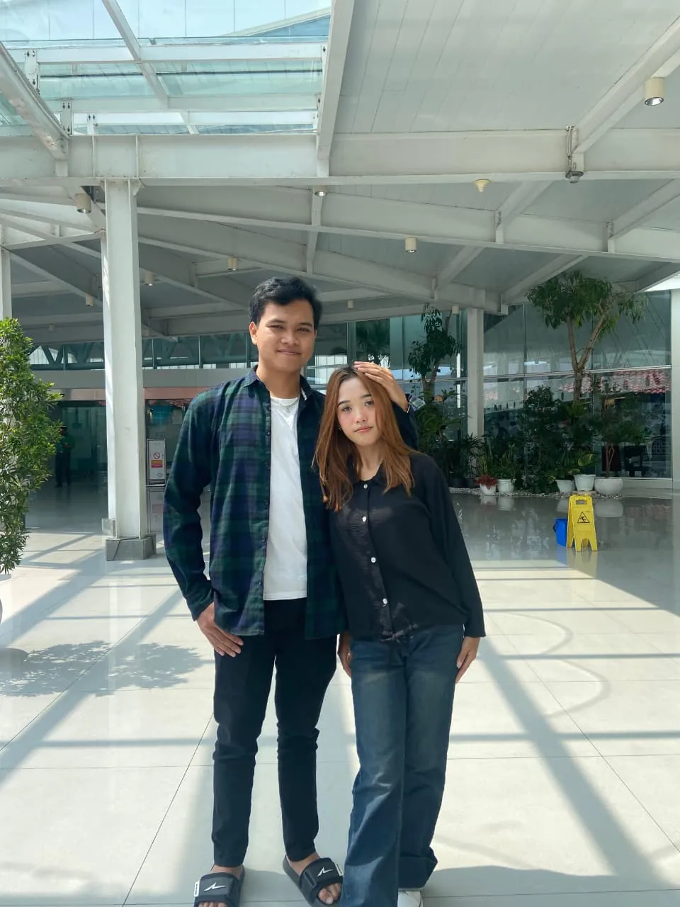 Together at the airport